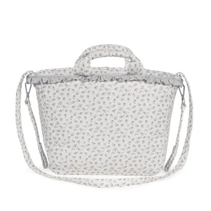Paseo Pasito A Pasito Bolso Canastilla Little Bloom Flowers Gris multicolor para bebe
