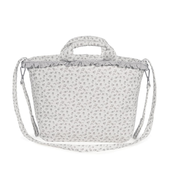 Paseo Pasito A Pasito Bolso Canastilla Little Bloom Flowers Gris multicolor para bebe