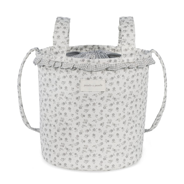 Paseo Pasito A Pasito Bolso Bouquet Little Bloom Flowers Gris multicolor para bebe