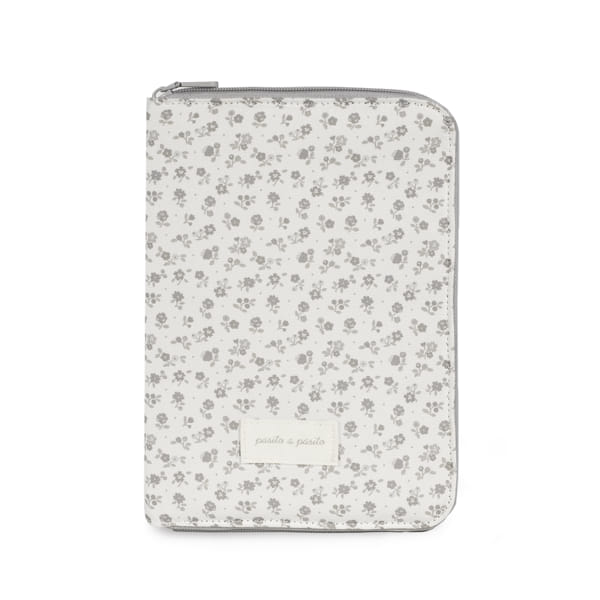 Paseo Pasito A Pasito Portadocumentos Bebé Little Bloom Flowers Gris multicolor para bebe