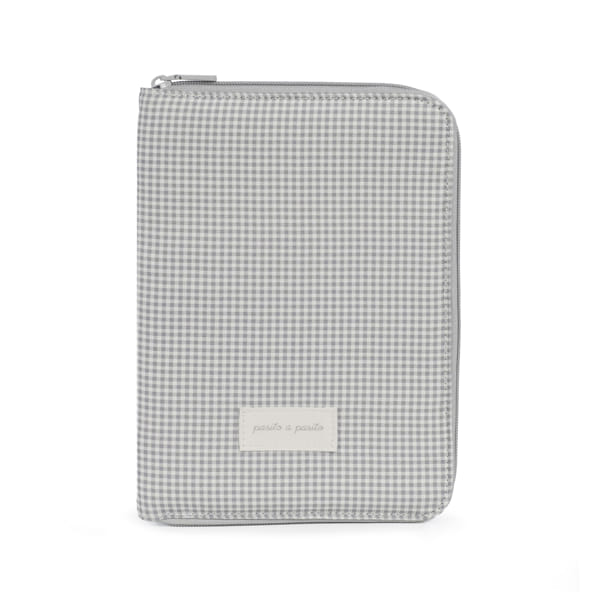 Paseo Pasito A Pasito Portadocumentos Bebé Little Bloom Vichy Gris multicolor para bebe