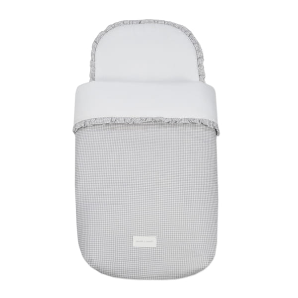 Paseo Pasito A Pasito Saco Cuco Little Bloom Vichy Gris multicolor para bebe