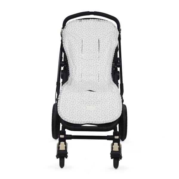 Paseo Pasito A Pasito Colchoneta Recta Para Silla De Paseo Little Bloom Flowers Gris multicolor para bebe