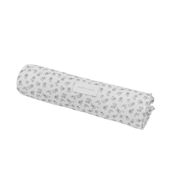 Paseo Pasito A Pasito Muselina Bambú Little Bloom Flowers Gris multicolor para bebe