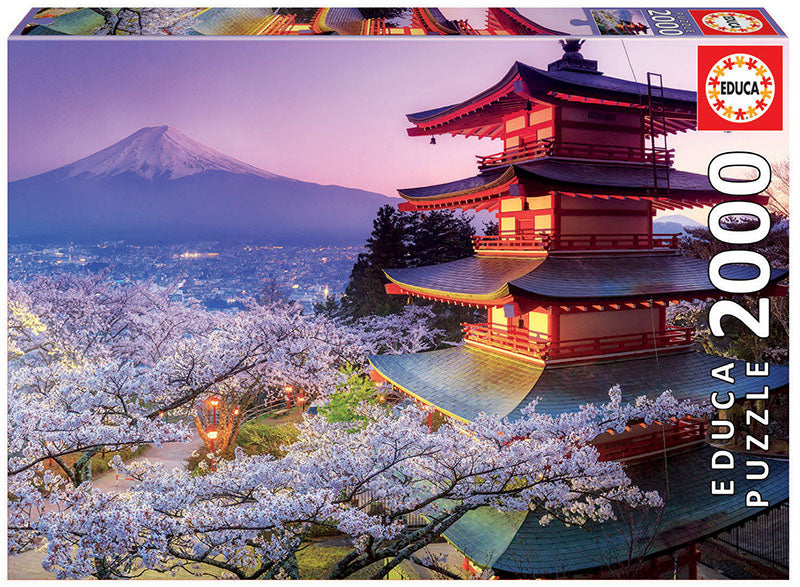 Construcciones Y Puzzles Educa Puzzle 2000 Piezas Monte Fuji,Japón multicolor para niños