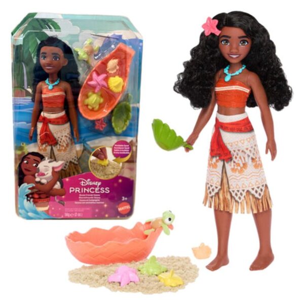 Muñecas Y Peluches Mattel Games "Disney Princess  Vaiana Y Mascotas" multicolor para niños