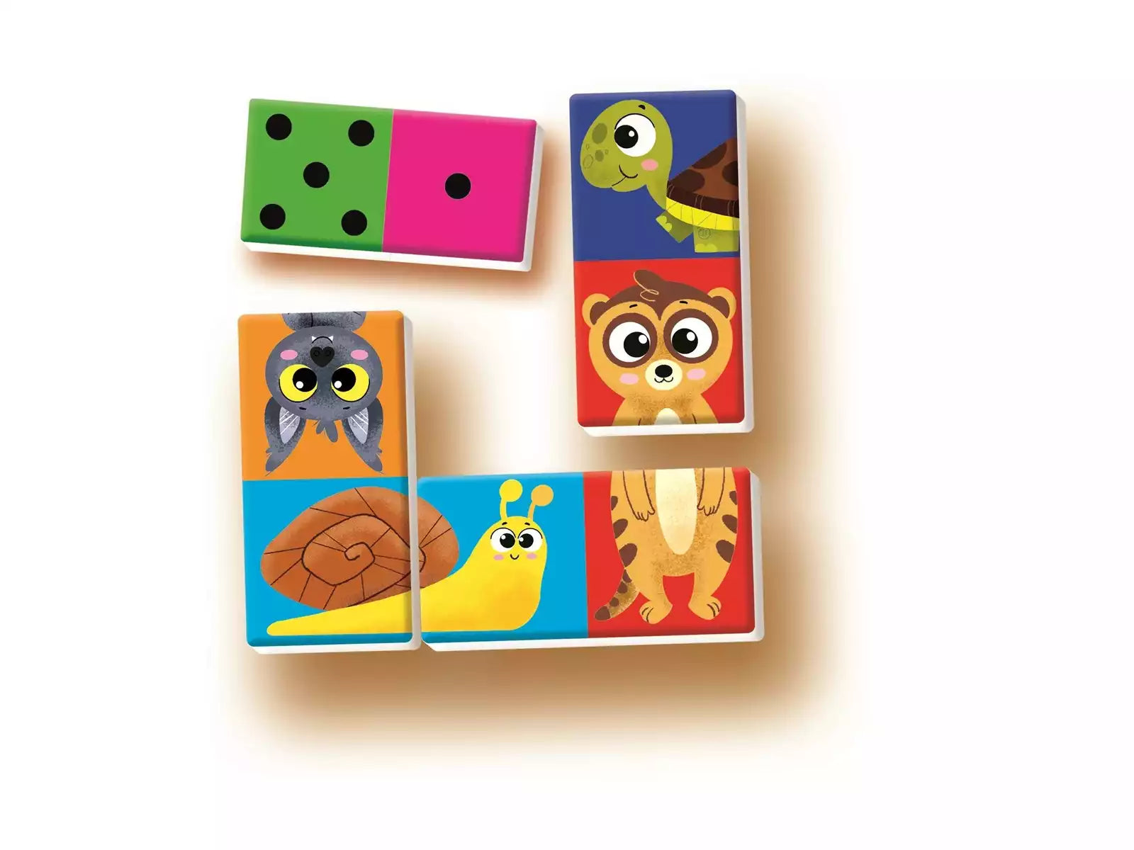 Juegos De Mesa Clementoni Dominó Números Y Animales multicolor para niños