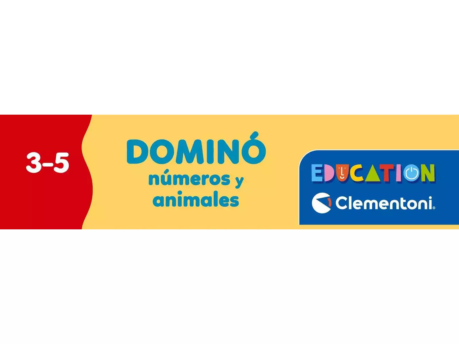 Juegos De Mesa Clementoni Dominó Números Y Animales multicolor para niños