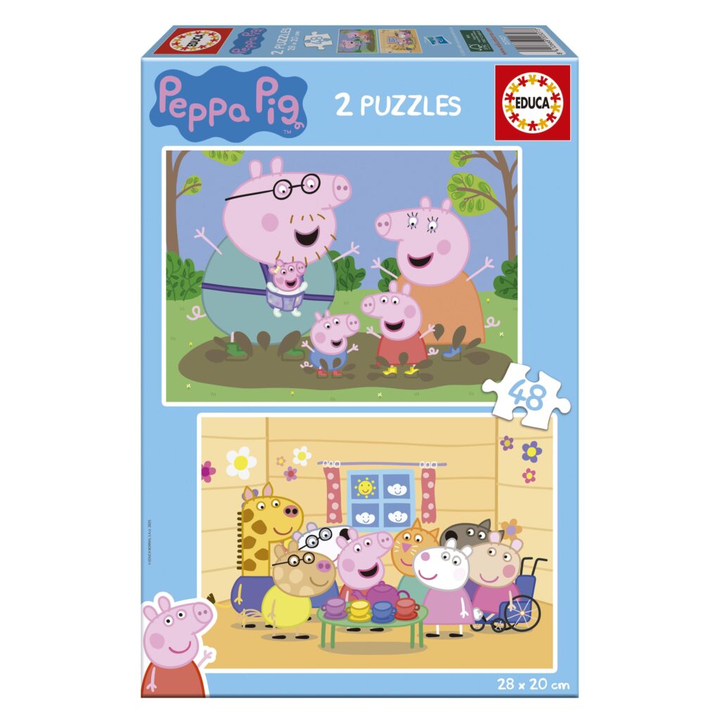 Juegos De Mesa Educa 2 Puzzles 48 Piezas multicolor para niños