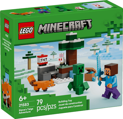 Construcciones Y Puzzles Lego La Aventura De Steve En La Taiga multicolor para niños