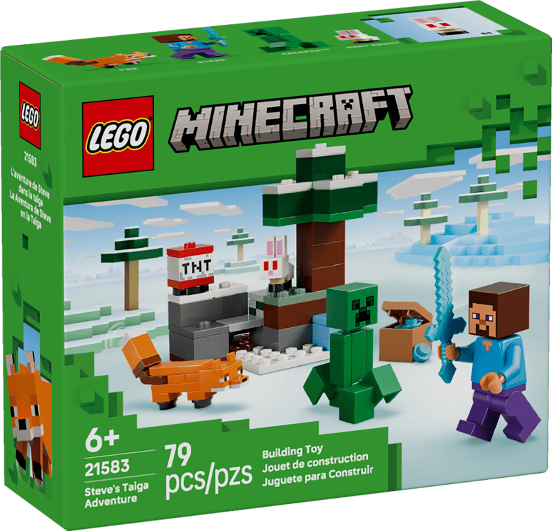 Construcciones Y Puzzles Lego La Aventura De Steve En La Taiga multicolor para niños