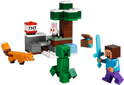 Construcciones Y Puzzles Lego La Aventura De Steve En La Taiga multicolor para niños