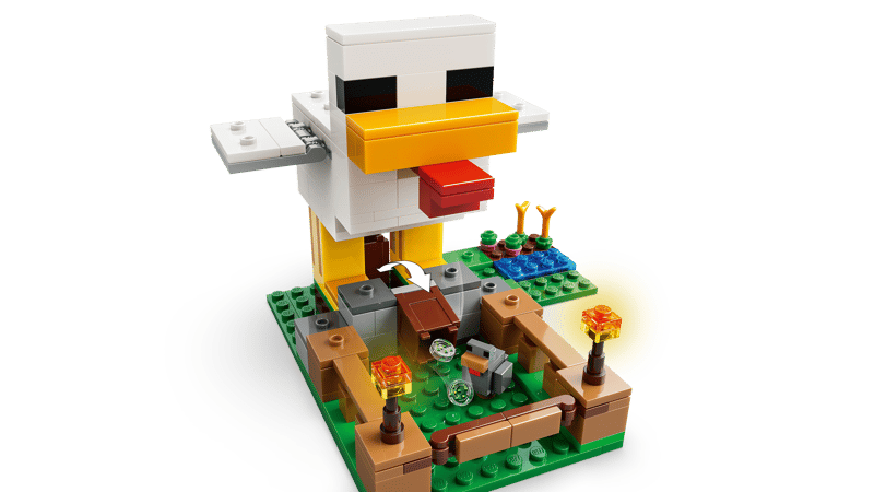Construcciones Y Puzzles Lego La Granja De Gallinas multicolor para niños