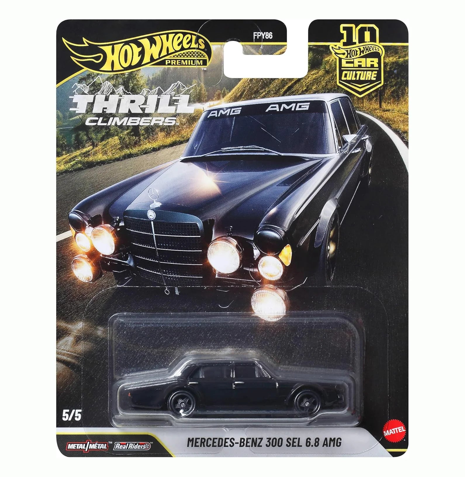 Vehículos Y Radiocontrol Mattel Games Hot Wheels Pemium Thrill Climbres - Mercedes-Benz 300 Sel 6.8 Amg multicolor para niños