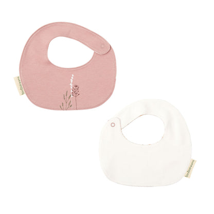 Para Comer Bimbidreams Pack 2 Baberos 19X19 Cm Niza Blanco/Lila rosa para bebe