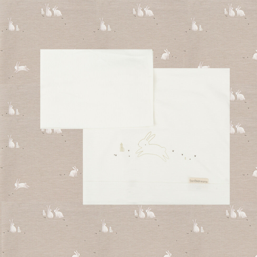 En Casa Bimbidreams Tríptico Sábanas Punto Cuna 120X60 Cm Bunny Gris/Beige multicolor para bebe