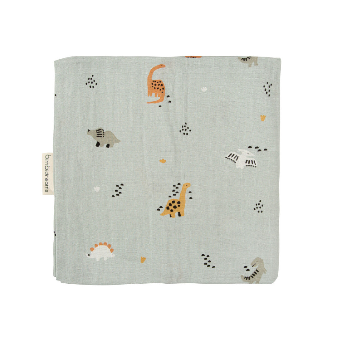 Paseo Bimbidreams Muselina Bambú 120X120 Cm Bronto Verde multicolor para bebe