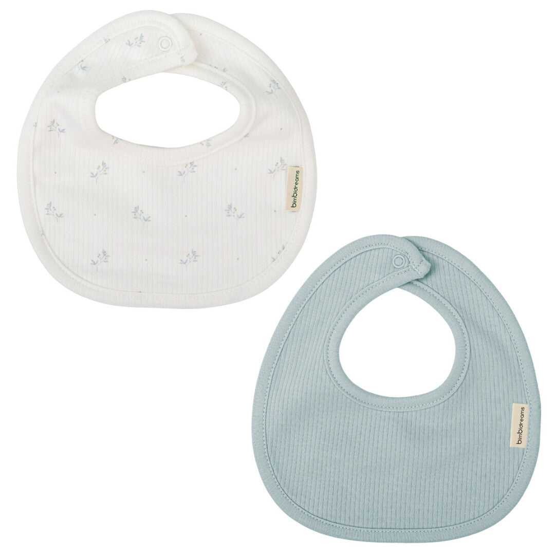 Para Comer Bimbidreams Set 2 Baberos Impermeables 19X19 Cm Eden Blanco /Azul multicolor para bebe