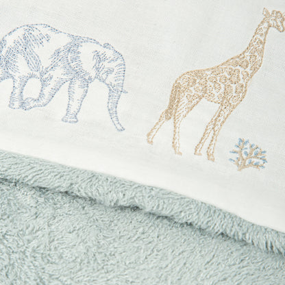 Baño Bimbidreams Maxicapa De Baño 100X100 Cm Tanzania Azul Grisáceo multicolor para bebe