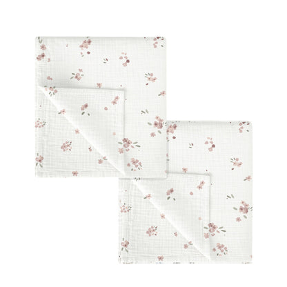 Paseo Bimbidreams Set 2 Gasitas Bambú 60X60 Cm Monet Blanco/Rosa multicolor para bebe