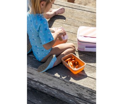 Para Comer Monnëka Nevera Rígida Big Stripes Pink multicolor para niños