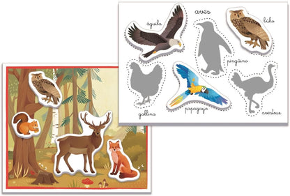 Juegos De Mesa Clementoni Education Montessori - Los Animales multicolor para niños
