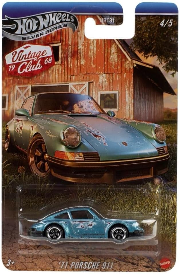 Vehículos Y Radiocontrol Mattel Games Hot Wheels Silver Series Vintage Club ´71 Porsche 911 multicolor para niños