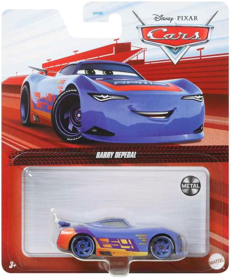 Vehículos Y Radiocontrol Mattel Games Disney Pixar Cars -Barry Depedal Escala 1:55 multicolor para niños