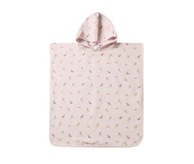 Baño Monnëka Poncho De Playa Antiarena  Mermaid Cats S multicolor para niños