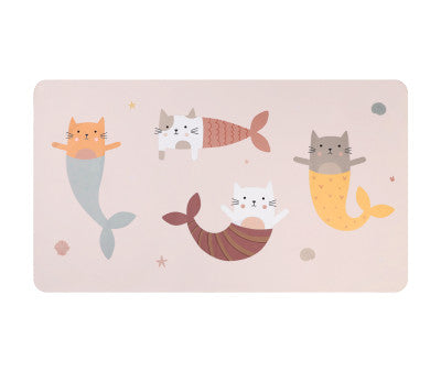 Baño Monnëka Toalla Playa Microfibra Mermaid Cats multicolor para niños