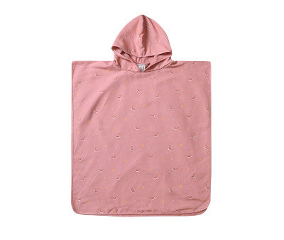 Baño Monnëka Poncho De Playa Antiarena Whale Pink S multicolor para niños