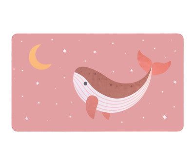 Baño Monnëka Toalla Playa Microfibra Whale Pink multicolor para niños
