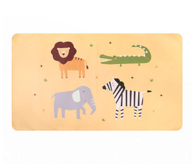 Baño Monnëka Toalla Playa Microfibra Wild Animals multicolor para niños