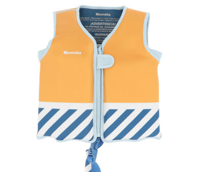 Baño Monnëka Chaleco Flotador Aprendizajestripes Blues &Beyond multicolor para niños