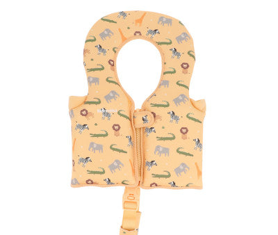 Baño Monnëka Chaleco Flotador Aprendizaje Wild Animals multicolor para niños