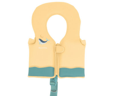 Baño Monnëka Chaleco Flotador Aprendizaje Whale Teal multicolor para niños