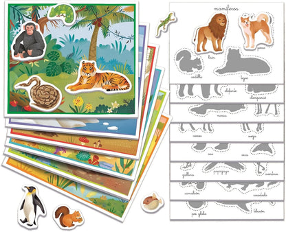 Juegos De Mesa Clementoni Education Montessori - Los Animales multicolor para niños