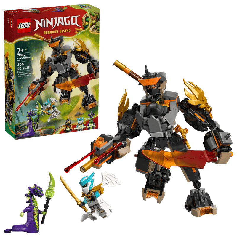 Construcciones Y Puzzles Lego Meca De Misión De Cole Y Zane Dragón multicolor para niños