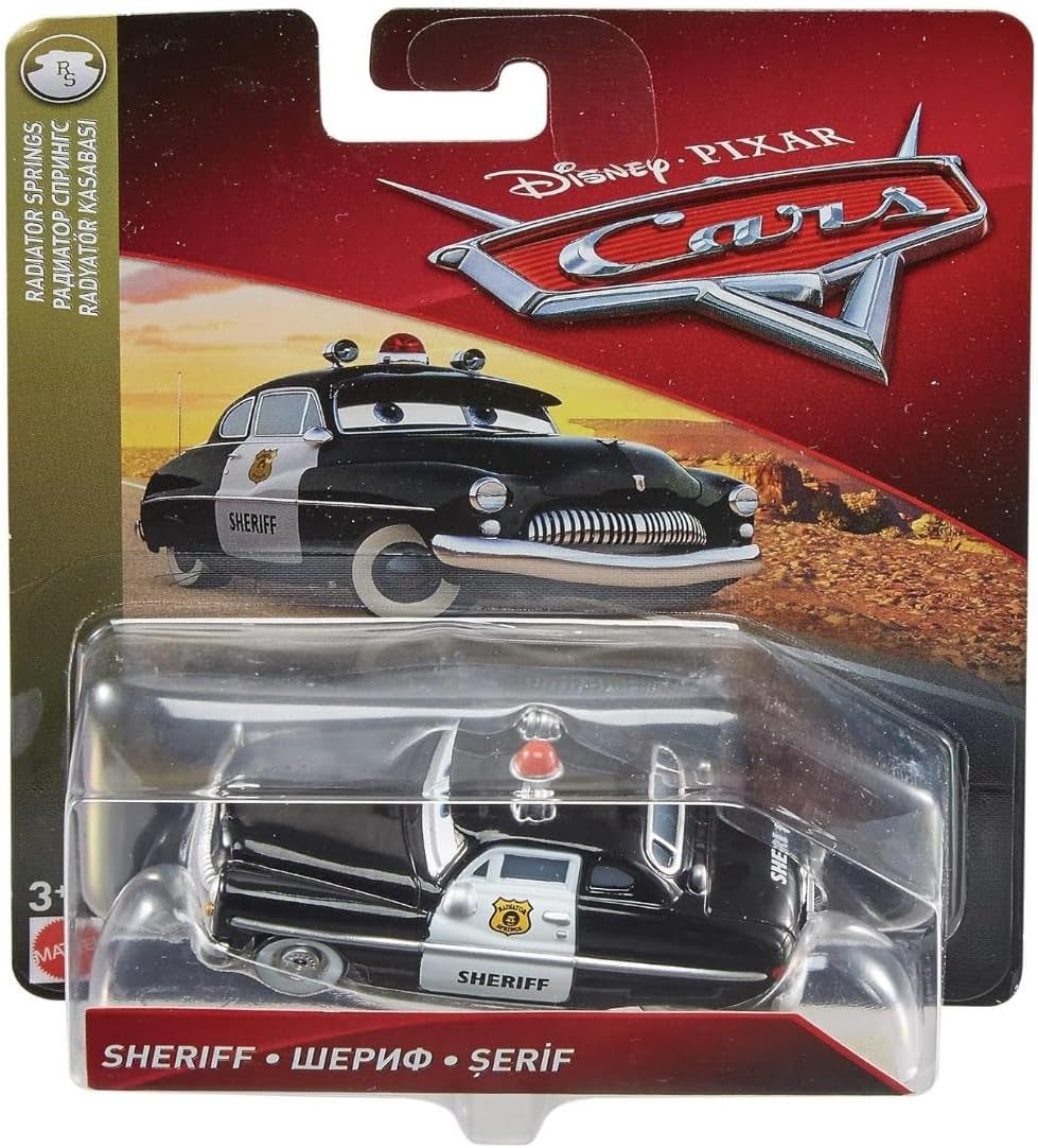 Vehículos Y Radiocontrol Mattel Games Disney Pixar Cars - Coche   Sheriff Escala 1:55 multicolor para niños