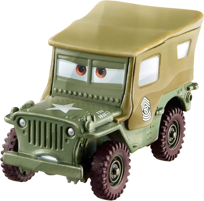 Vehículos Y Radiocontrol Mattel Games Disney Pixar Cars - Coche Metal Sargento Escala 1:55 multicolor para niños