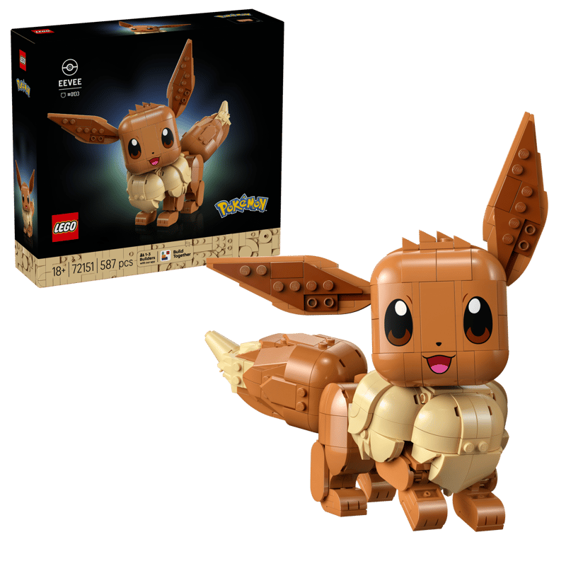 Construcciones Y Puzzles Lego Eevee Pokemon multicolor para niños