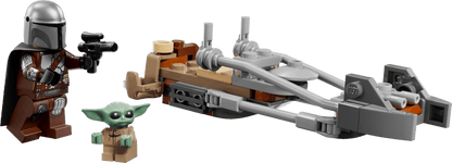 Construcciones Y Puzzles Lego Moto Speeder Del Mandaloriano Y Grogu multicolor para niños