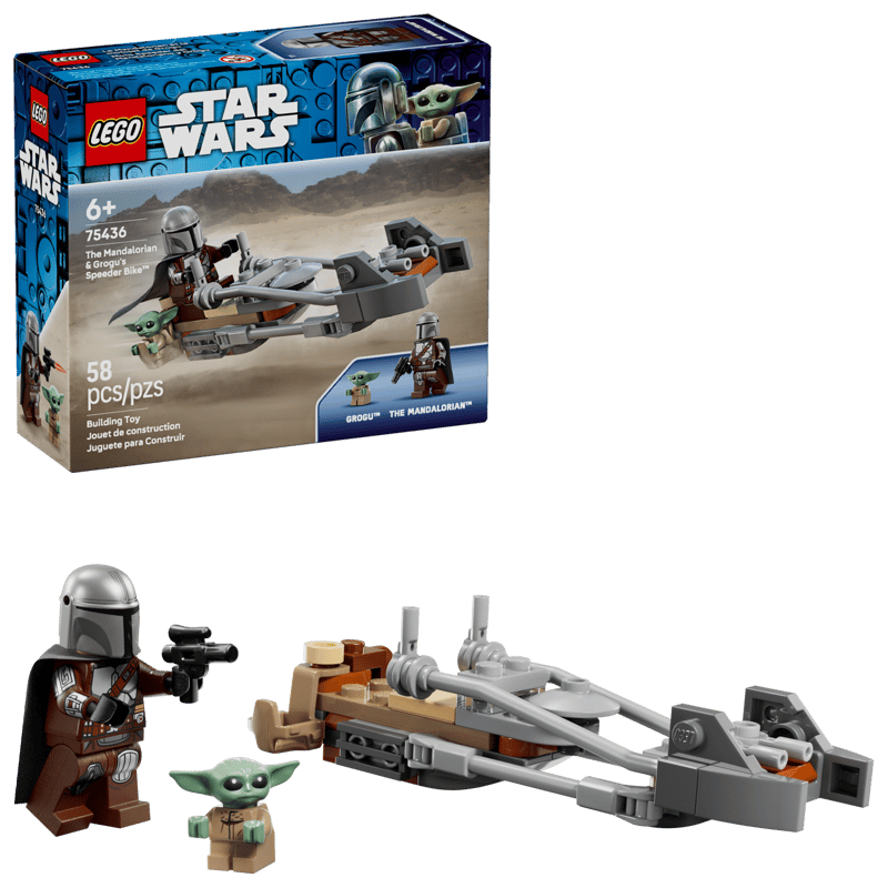 Construcciones Y Puzzles Lego Moto Speeder Del Mandaloriano Y Grogu multicolor para niños