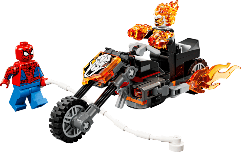 Construcciones Y Puzzles Lego Spider-Man Vs. Moto Del Motorista Fantasma multicolor para niños