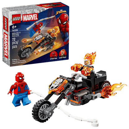 Construcciones Y Puzzles Lego Spider-Man Vs. Moto Del Motorista Fantasma multicolor para niños