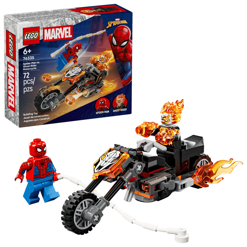 Construcciones Y Puzzles Lego Spider-Man Vs. Moto Del Motorista Fantasma multicolor para niños