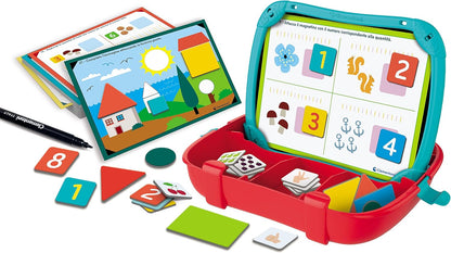 Juegos De Mesa Clementoni Maletín Magnético Números Y Formas multicolor para niños