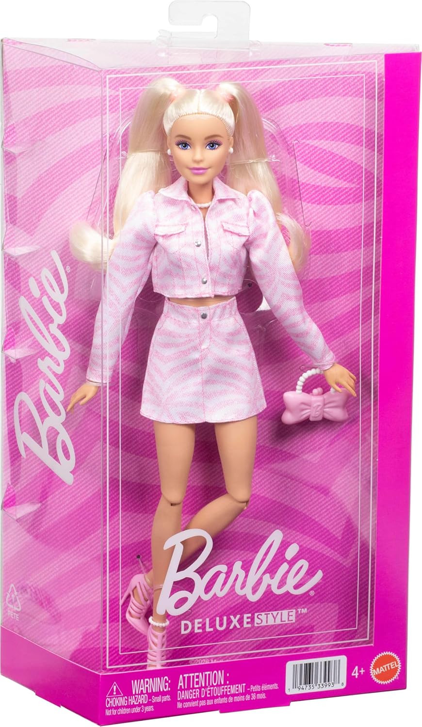 Muñecas Y Peluches Mattel Games Barbie Deluxe Style Conjunto Vaquero Rosa multicolor para niños