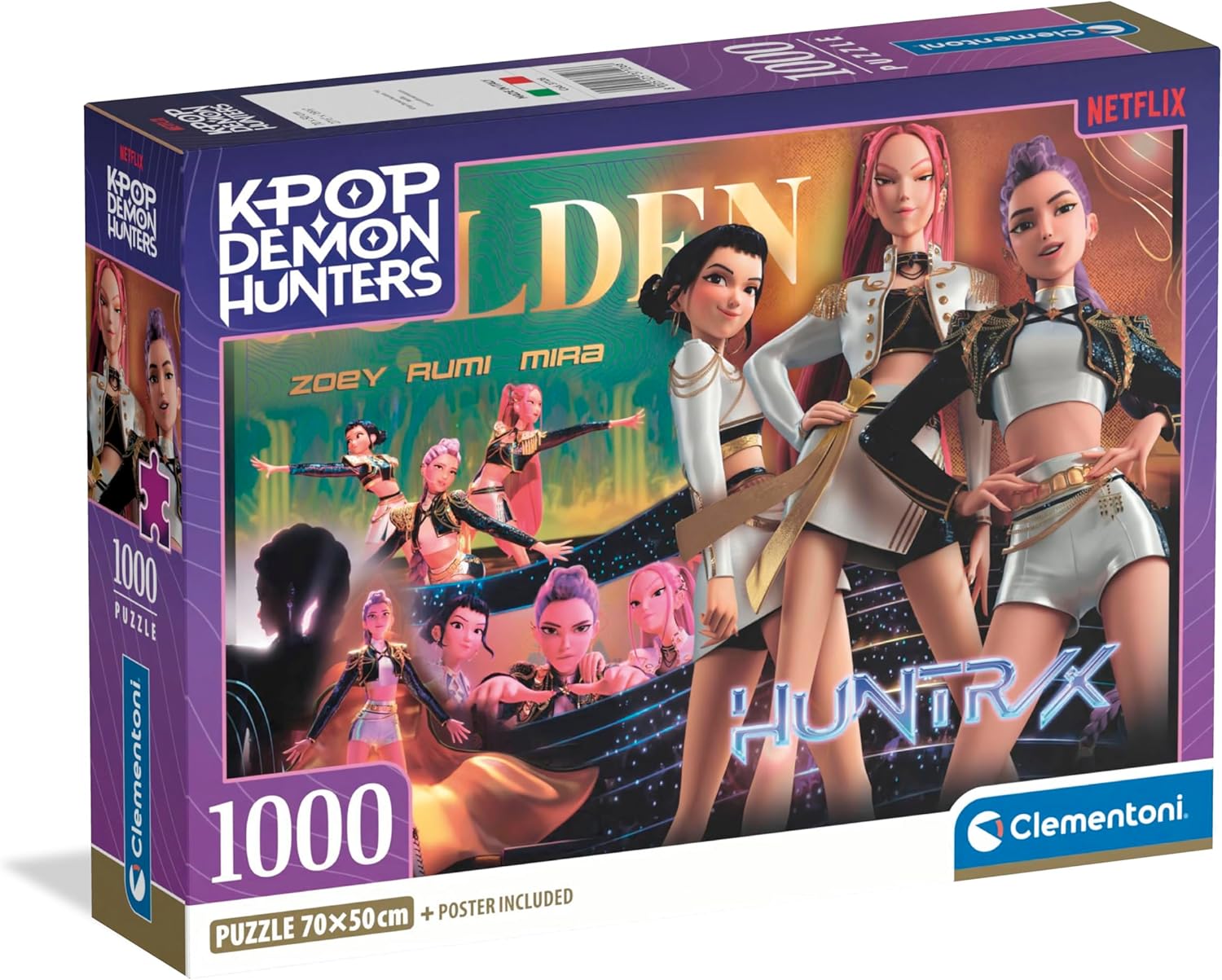 Construcciones Y Puzzles Clementoni Puzzle 1000 Piezas Kpop Demon Hunters -3- Compact + Póster Incluido multicolor para niños