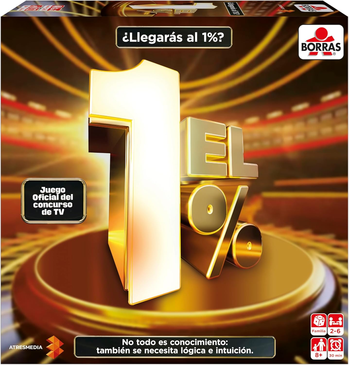 Juegos De Mesa Educa Borrás -Juego Oficial Del Concurso De Tv El 1% multicolor para niños